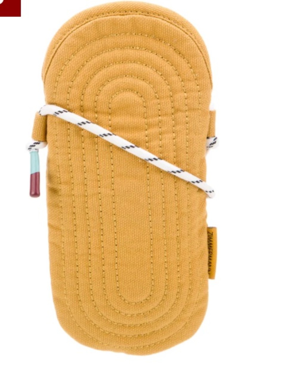 Zimmermann bucket bag crossbody yellow canvas